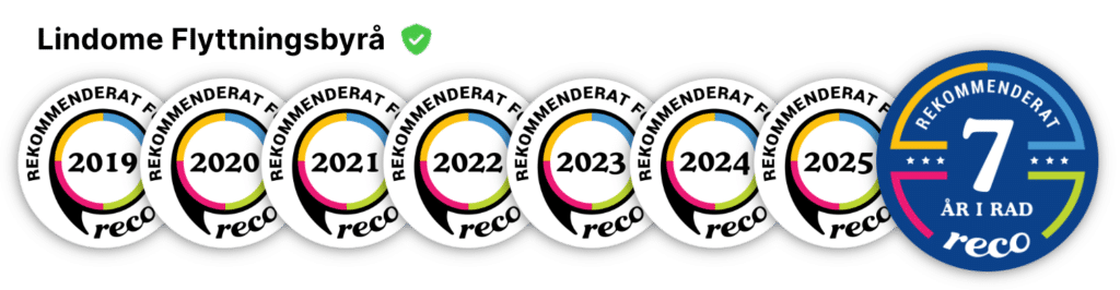 lindome-reco-7-svart Flyttfirma som är rekommenderad av Reco 7 år i rad